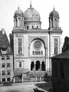 Die Synagoge in Nürnberg.